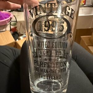 Vintage 1995 Beer Glass – Aged to Perfection – The Man. The Myth. The Legend